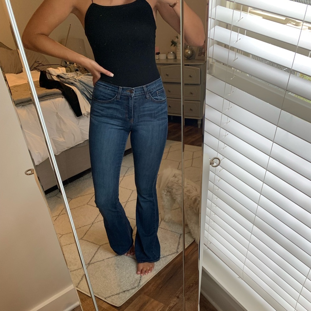 Dark wash Flying Money flare jeans